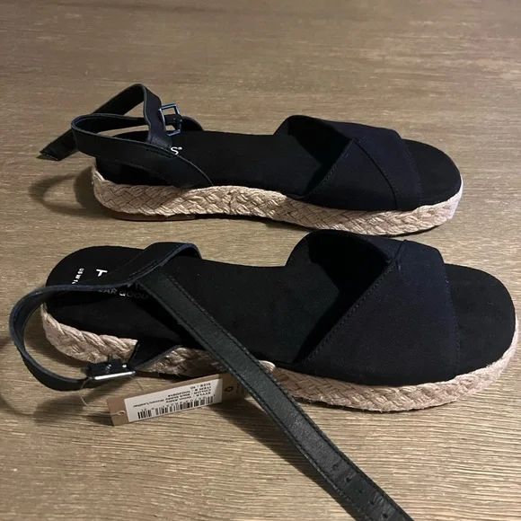 Toms Black and Tan Sandals — Abbey / New in box - Picture 4 of 6